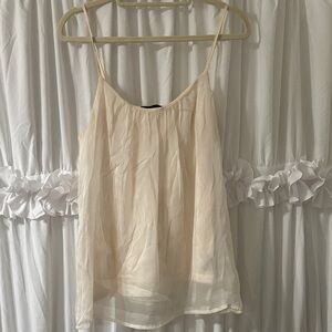 Light Cream Spaghetti Strap Women's Top